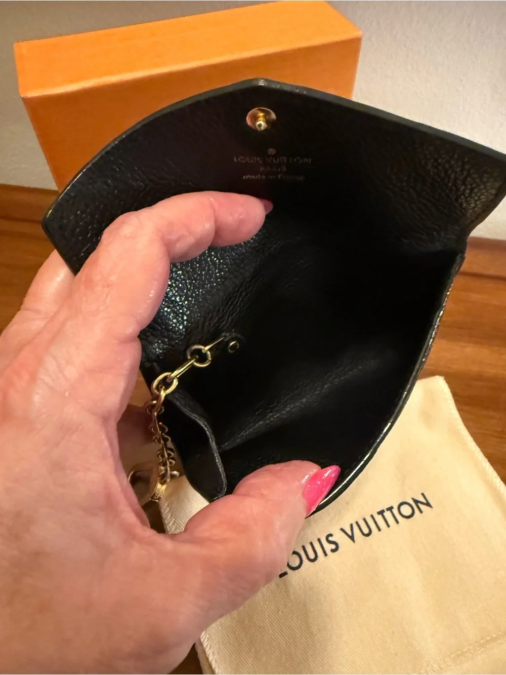 Louis Vuitton Black Monogram Envelope Wallet 💯authentic